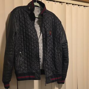 Men's Black Quilted Jacket